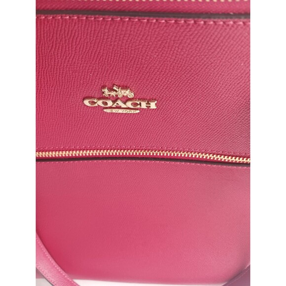 Coach Signature Gallery Tote NWT IM/CHERRY Holiday Red Old Money Preppy - Picture 3 of 9